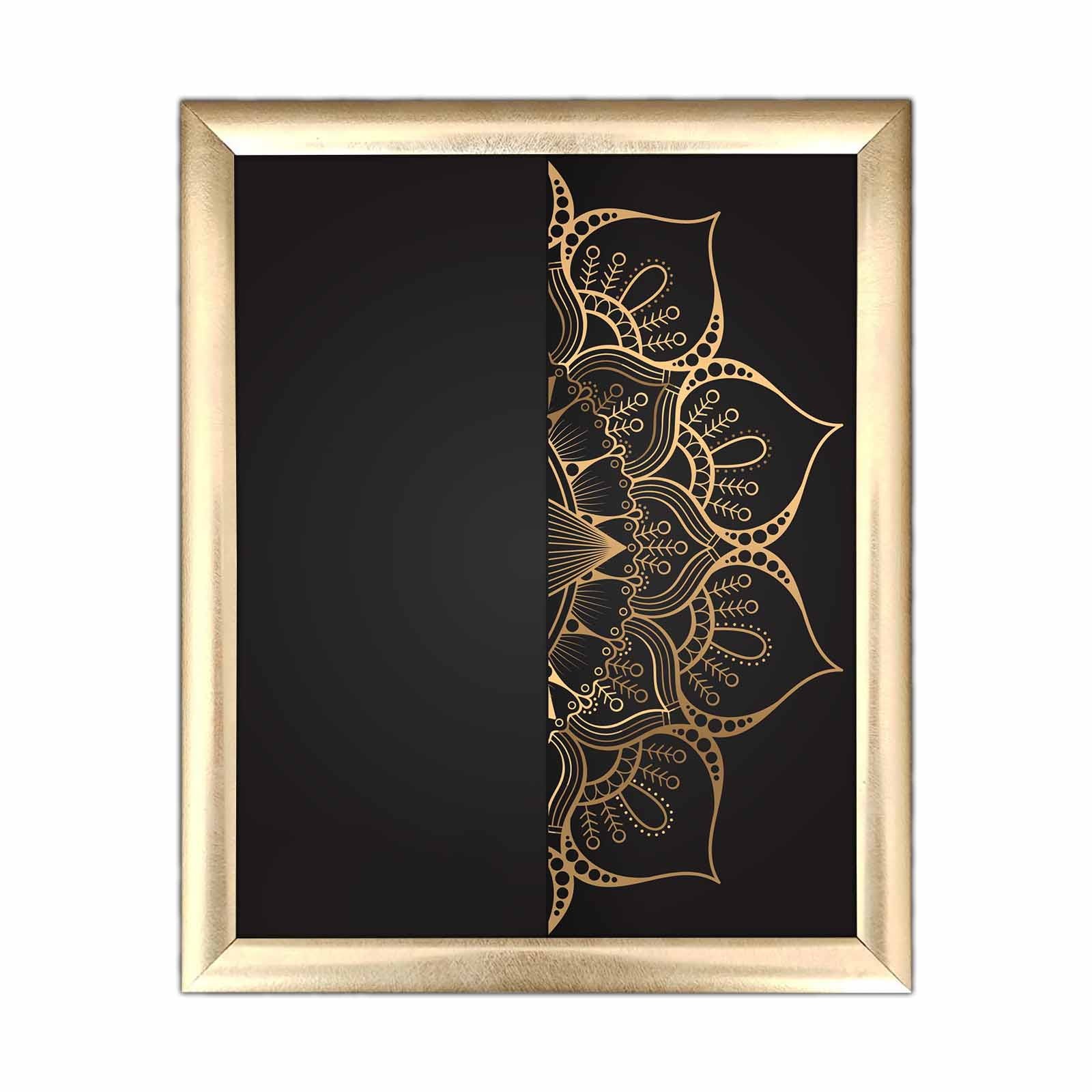 Quadro Decorativo MDF Multicolor com Moldura PVC 23,5x28,5cm - Arte Moderna para Decoração de Interiores