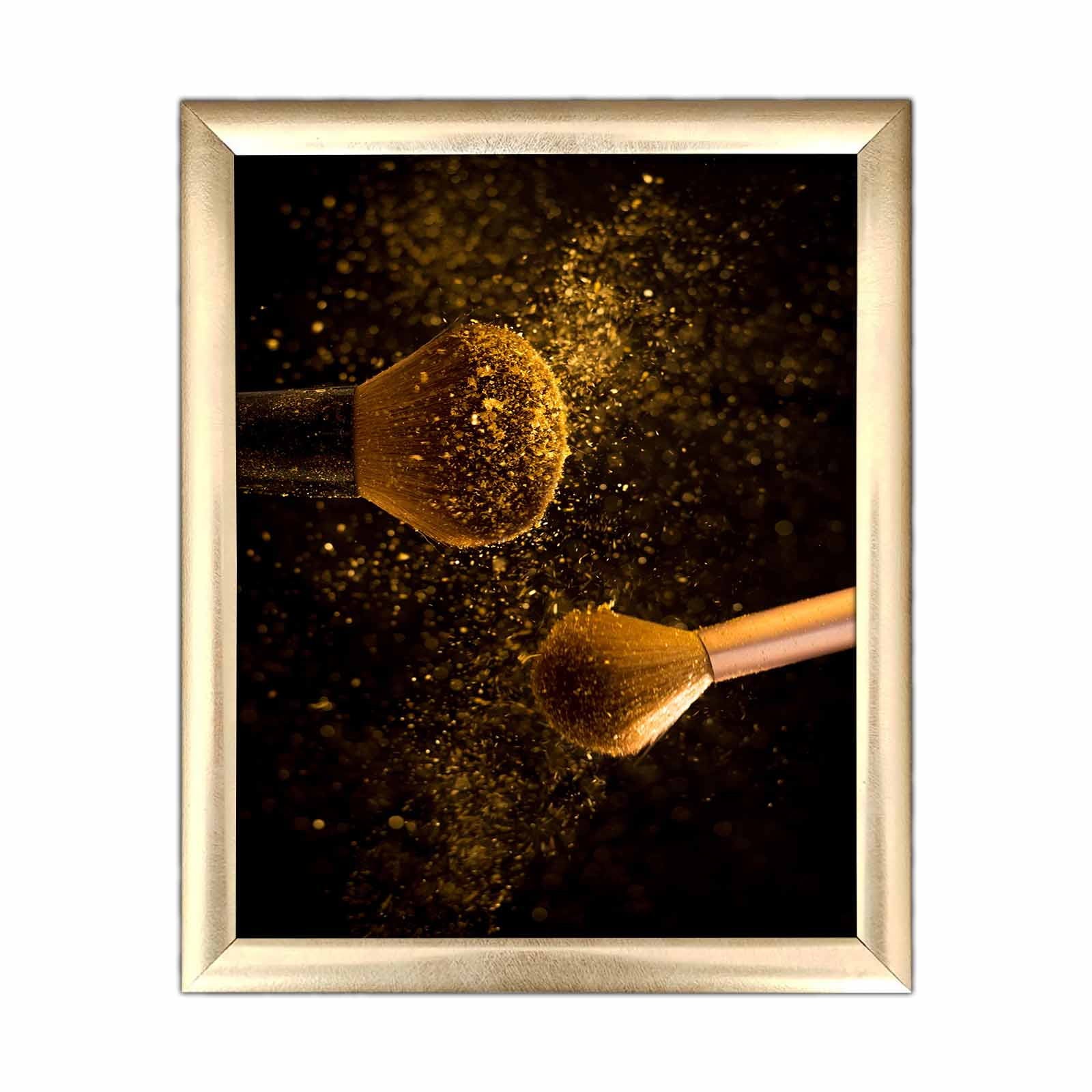 Quadro Decorativo MDF Multicolor com Moldura PVC 23,5x28,5cm - Arte Moderna para Decoração de Interiores