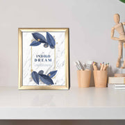 Quadro Decorativo MDF Multicolor com Moldura PVC 23,5x28,5cm - Arte Moderna para Decoração de Interiores