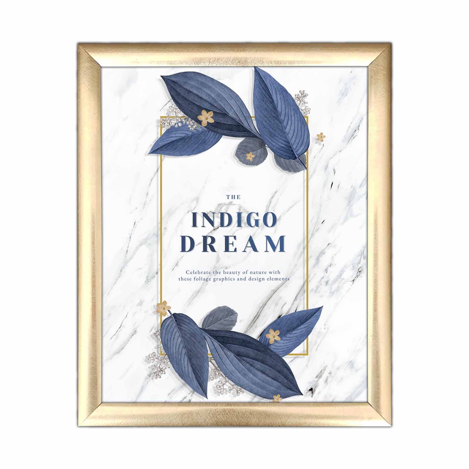 Quadro Decorativo MDF Multicolor com Moldura PVC 23,5x28,5cm - Arte Moderna para Decoração de Interiores