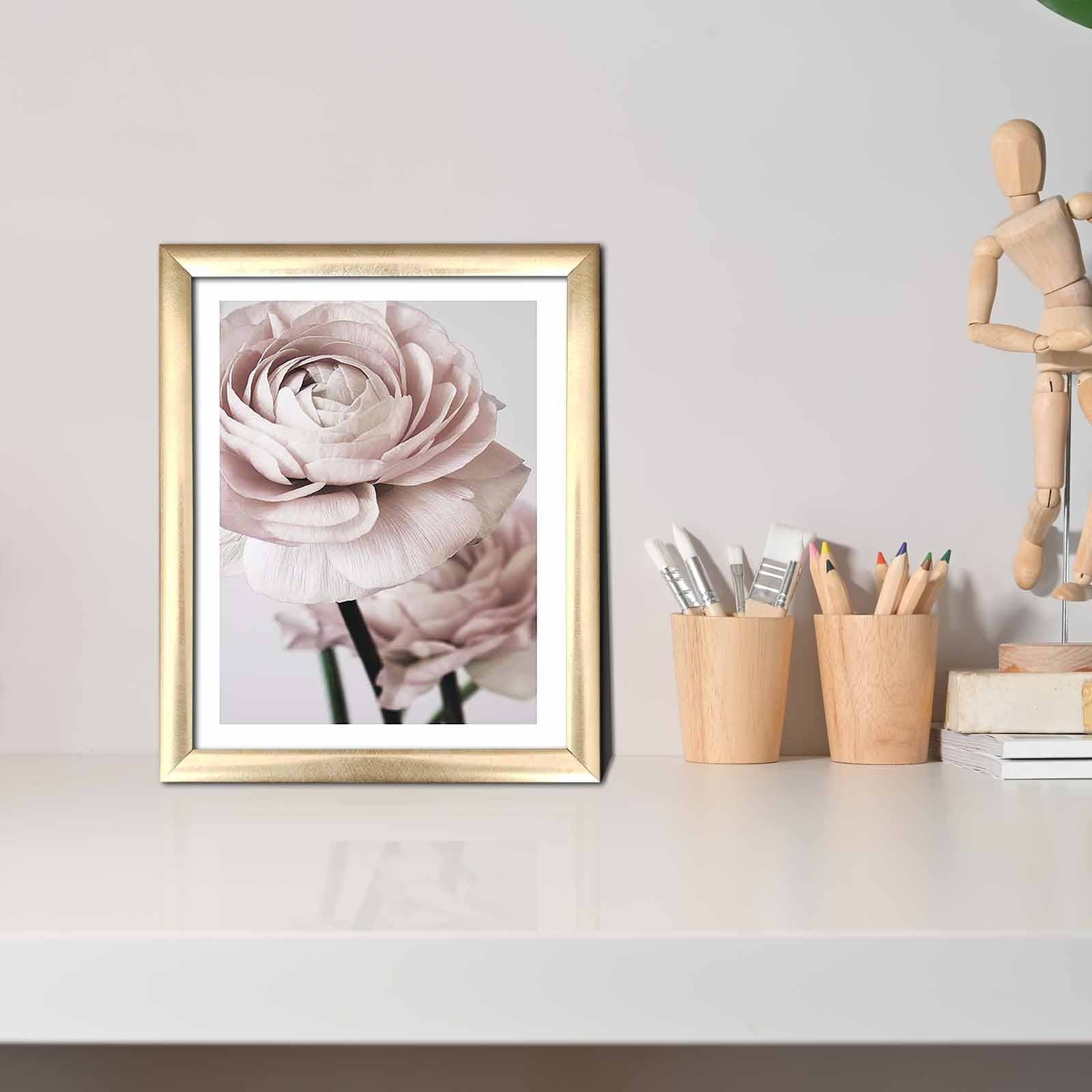 Quadro Decorativo MDF Multicolor com Moldura PVC 23,5x28,5cm - Arte Moderna para Decoração de Interiores