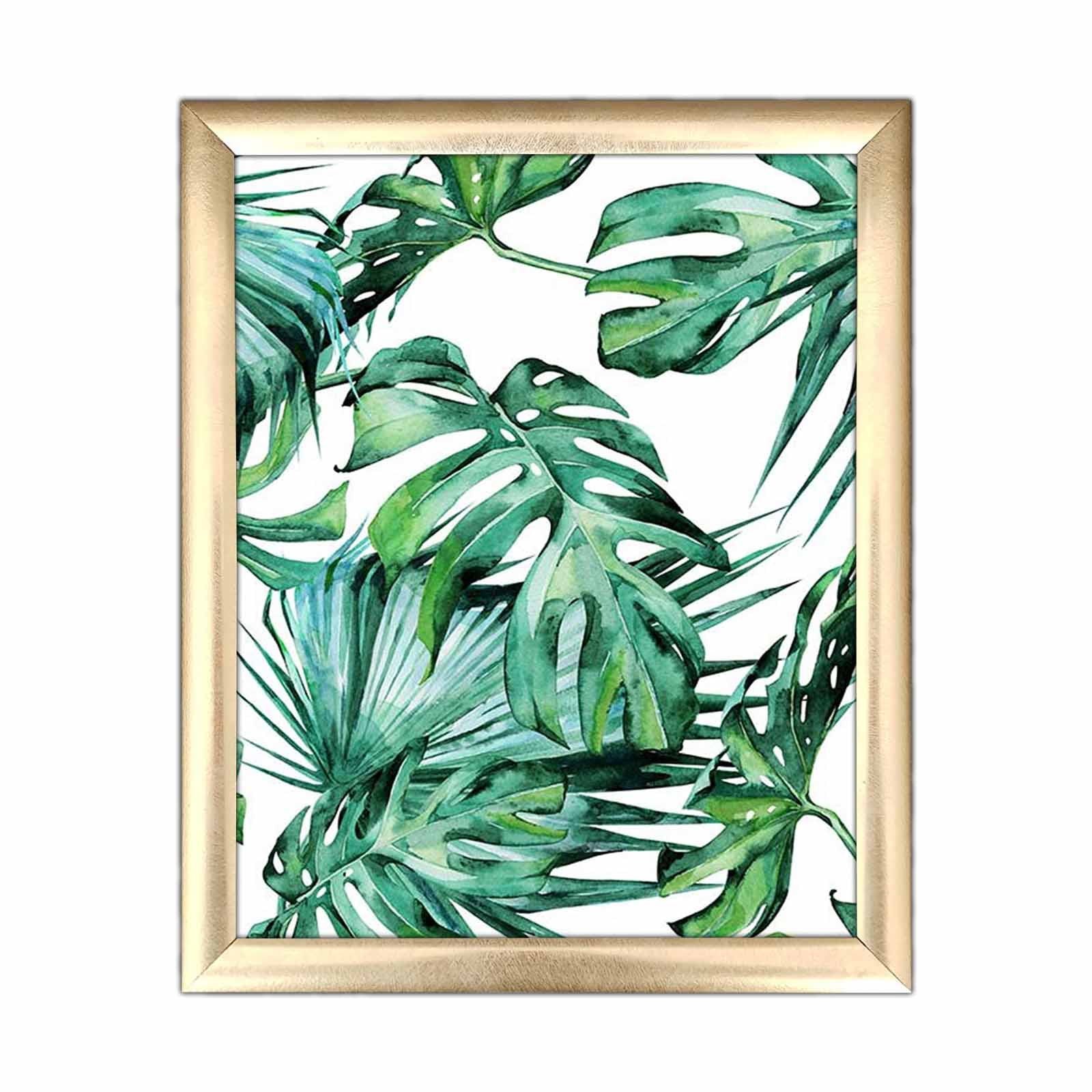 Quadro Decorativo MDF Multicolor com Moldura PVC 23,5x28,5cm - Arte Moderna para Decoração de Interiores