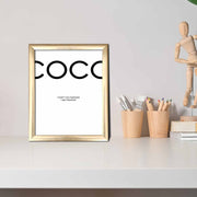 Quadro Decorativo MDF Multicolor com Moldura PVC 23,5x28,5cm - Arte Moderna para Decoração de Interiores