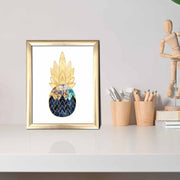 Quadro Decorativo MDF Multicolor com Moldura PVC 23,5x28,5cm - Arte Moderna para Decoração de Interiores