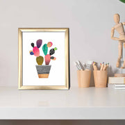 Quadro Decorativo MDF Emoldurado Multicolor 23,5x28,5cm - Arte Moderna para Transformar o Seu Espaço