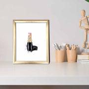 Quadro Decorativo MDF Emoldurado Multicolor 23,5x28,5cm - Arte Moderna para Decoração de Interiores