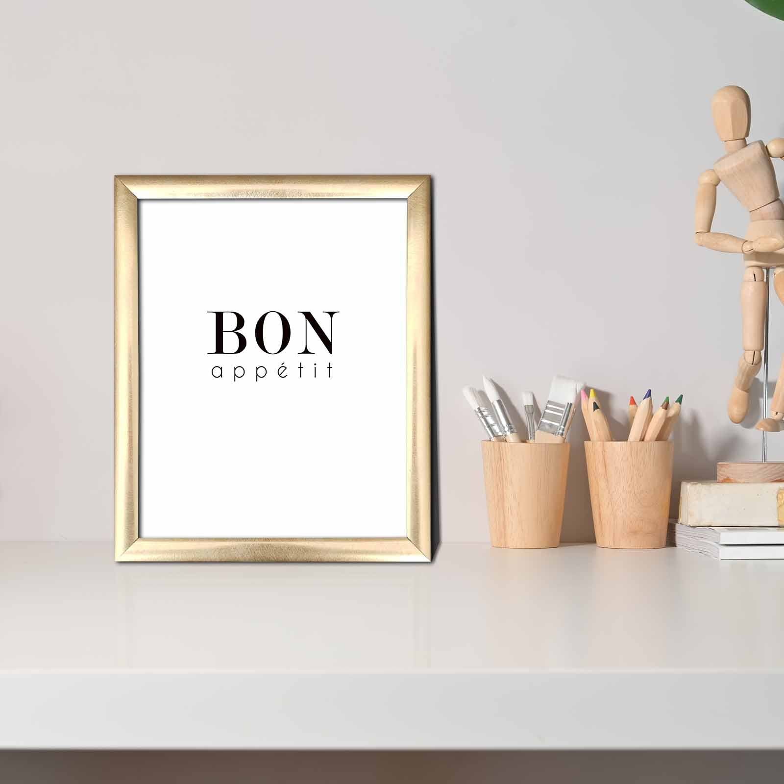 Quadro Decorativo MDF Multicolor com Moldura PVC 23,5x28,5cm - Arte Moderna para Decoração de Interiores