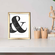 Quadro Decorativo MDF Multicolor com Moldura PVC 23,5x28,5cm - Arte Moderna para Decoração de Interiores