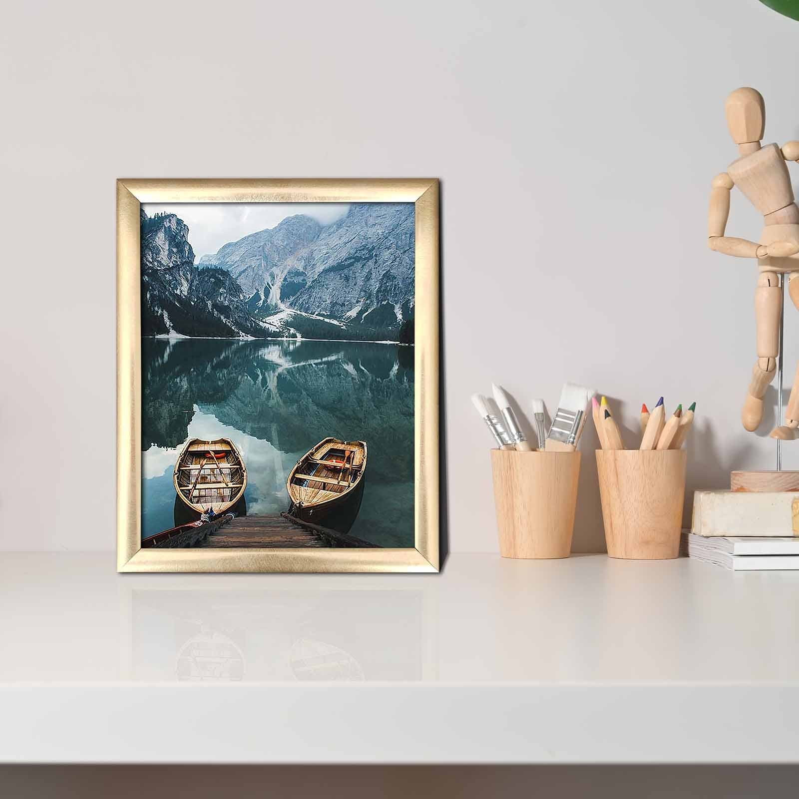 Quadro Decorativo MDF Multicolor com Moldura PVC 23,5x28,5cm - Arte Moderna para Decoração de Interiores