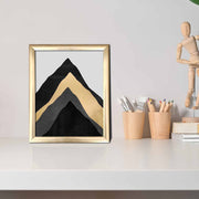 Quadro Decorativo MDF Emoldurado Multicolor 23,5x28,5cm - Arte Moderna para Decoração de Interiores