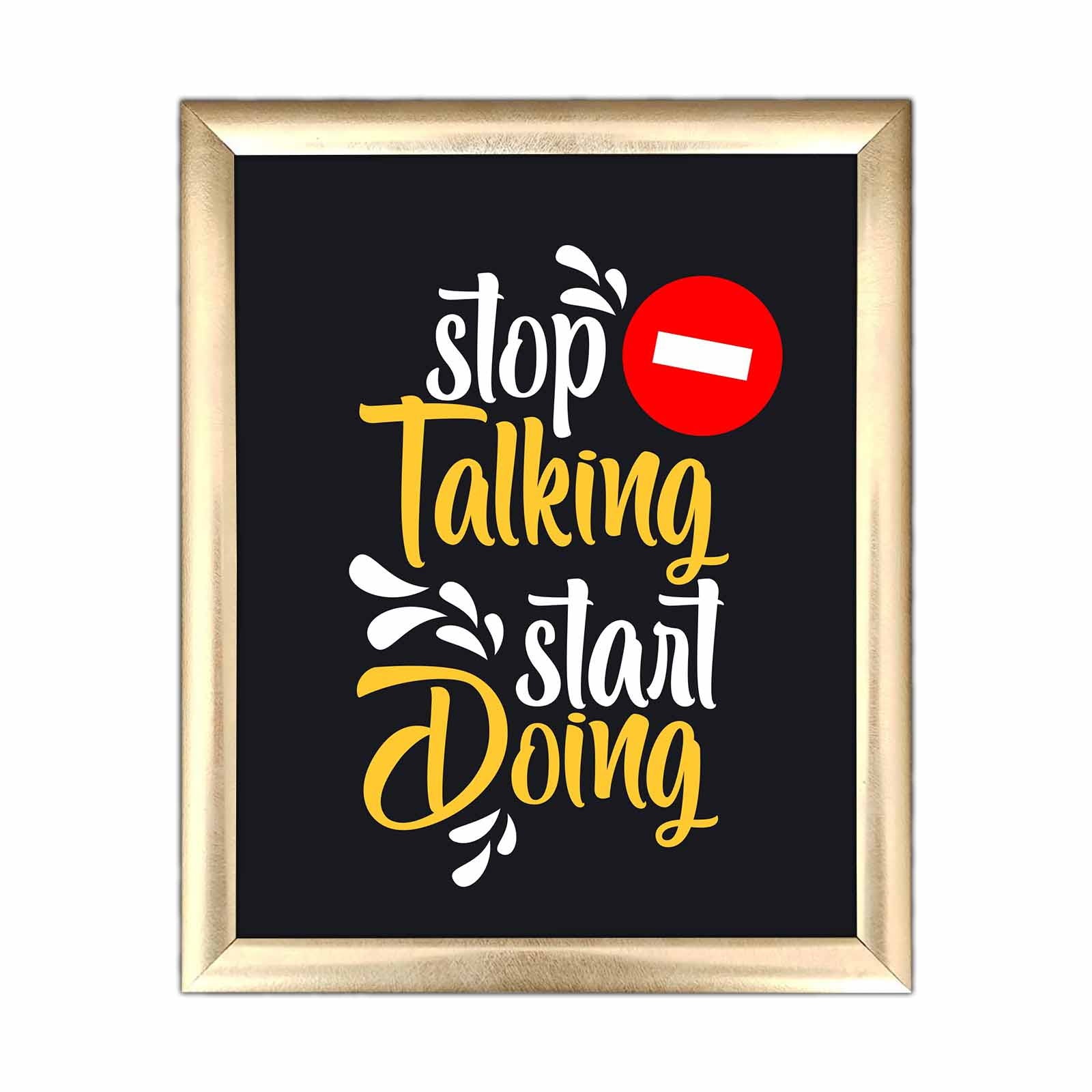 Quadro Decorativo MDF Multicolor com Moldura PVC 23,5x28,5cm - Arte Moderna para Decoração de Interiores