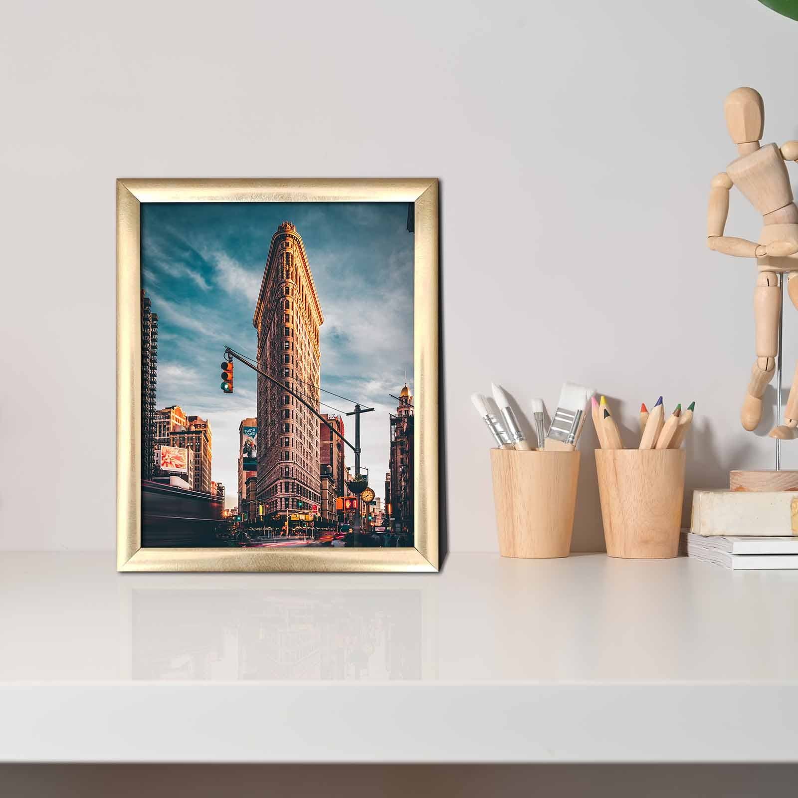 Quadro Decorativo MDF Emoldurado Multicolor 23,5x28,5cm - Arte Moderna para Transformar o Seu Espaço