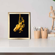 Quadro Decorativo MDF Multicolor com Moldura PVC 23,5x28,5cm - Arte Moderna para Decoração de Interiores