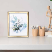 Quadro Decorativo MDF Emoldurado Multicolor 23,5x28,5cm - Arte Moderna para Decoração de Interiores