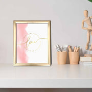 Quadro Decorativo MDF Multicolor com Moldura PVC 23,5x28,5cm - Arte Moderna para Decoração de Interiores