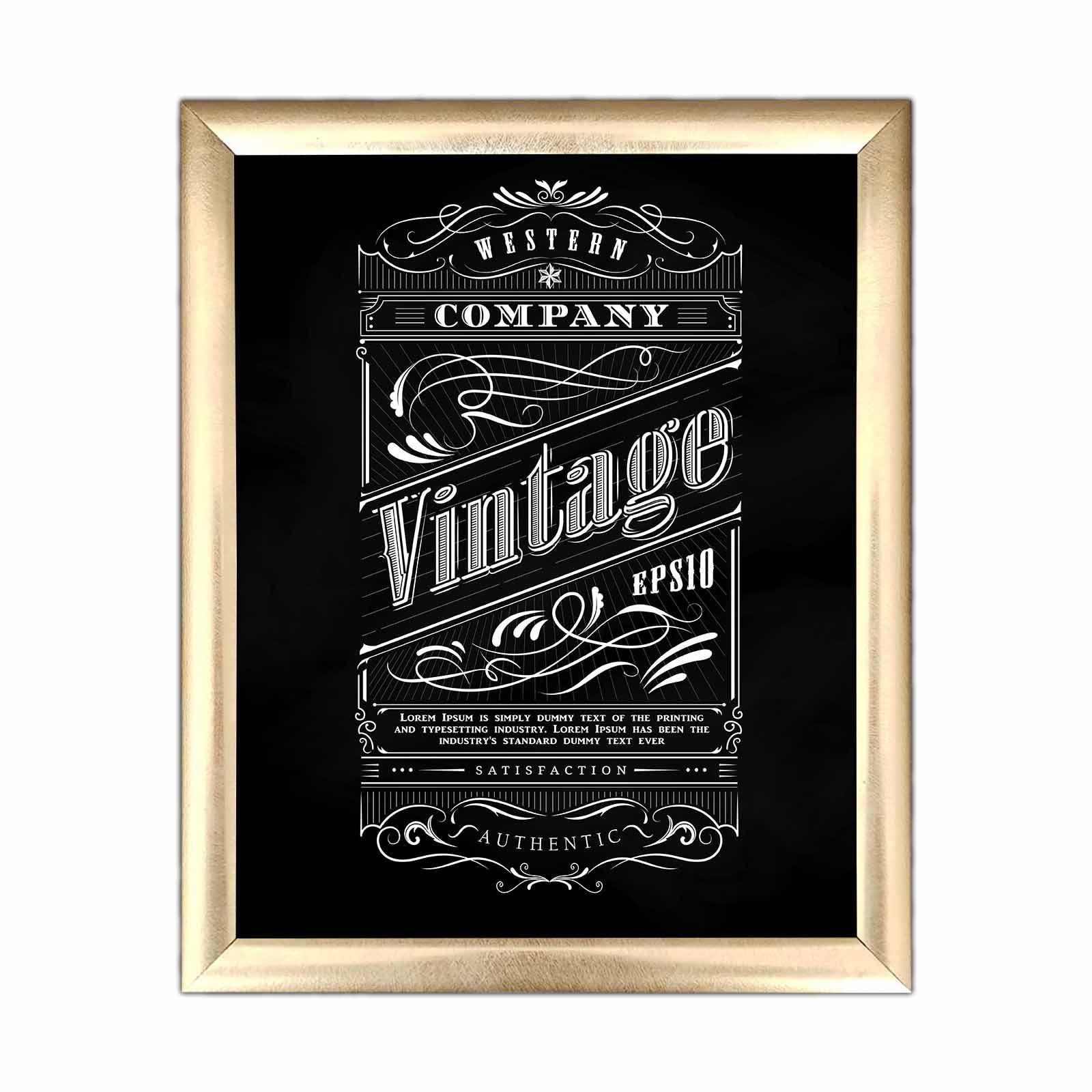 Quadro Decorativo MDF Multicolor com Moldura PVC 23,5x28,5cm - Arte Moderna para Decoração de Interiores