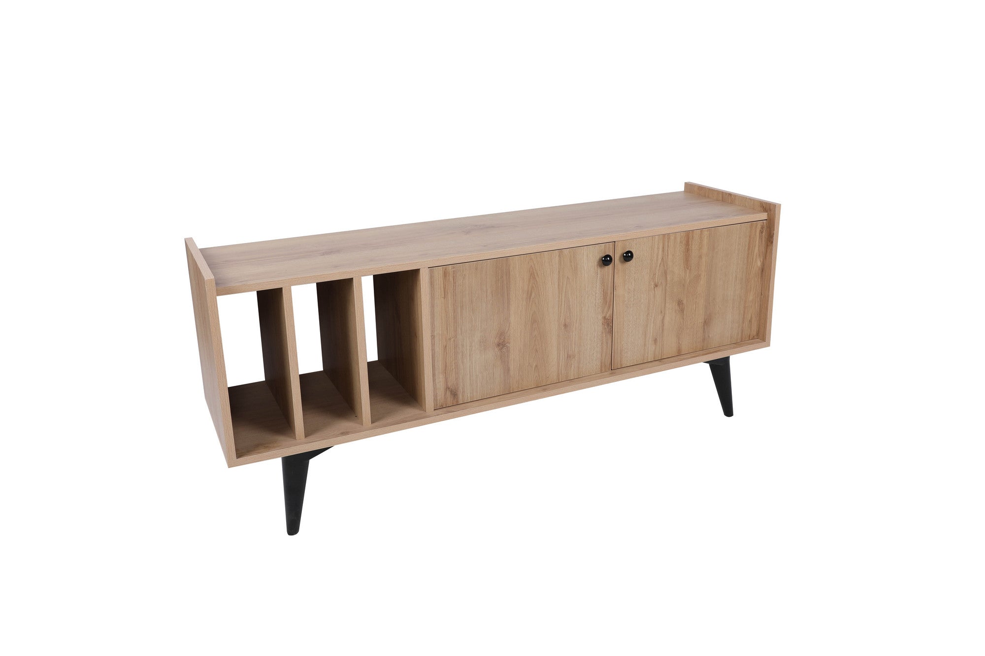 Móvel de TV – 150 cm x 40 cm x 62 cm – Carvalho – Painel de partículas com melamina