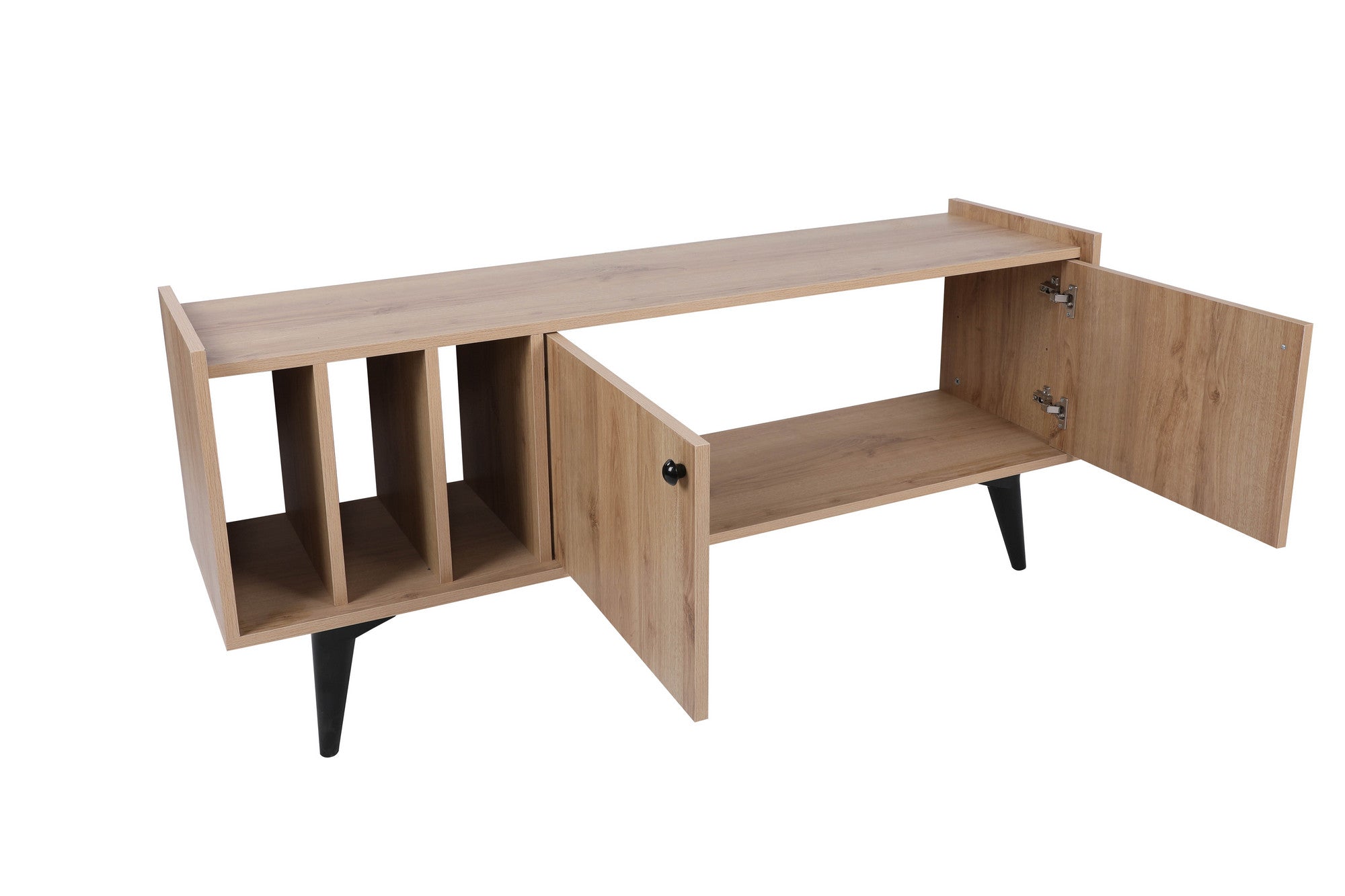 Móvel de TV – 150 cm x 40 cm x 62 cm – Carvalho – Painel de partículas com melamina