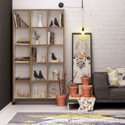 Estante de Livros – 90 x 165,5 x 25 cm – Carvalho – Painel de partículas revestido a melamina