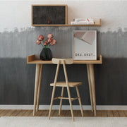 Secretária de Estudo – 100cm x 81cm x 60cm – Carvalho e Cinza Escuro – Painel de Partículas Revestido a Melamina