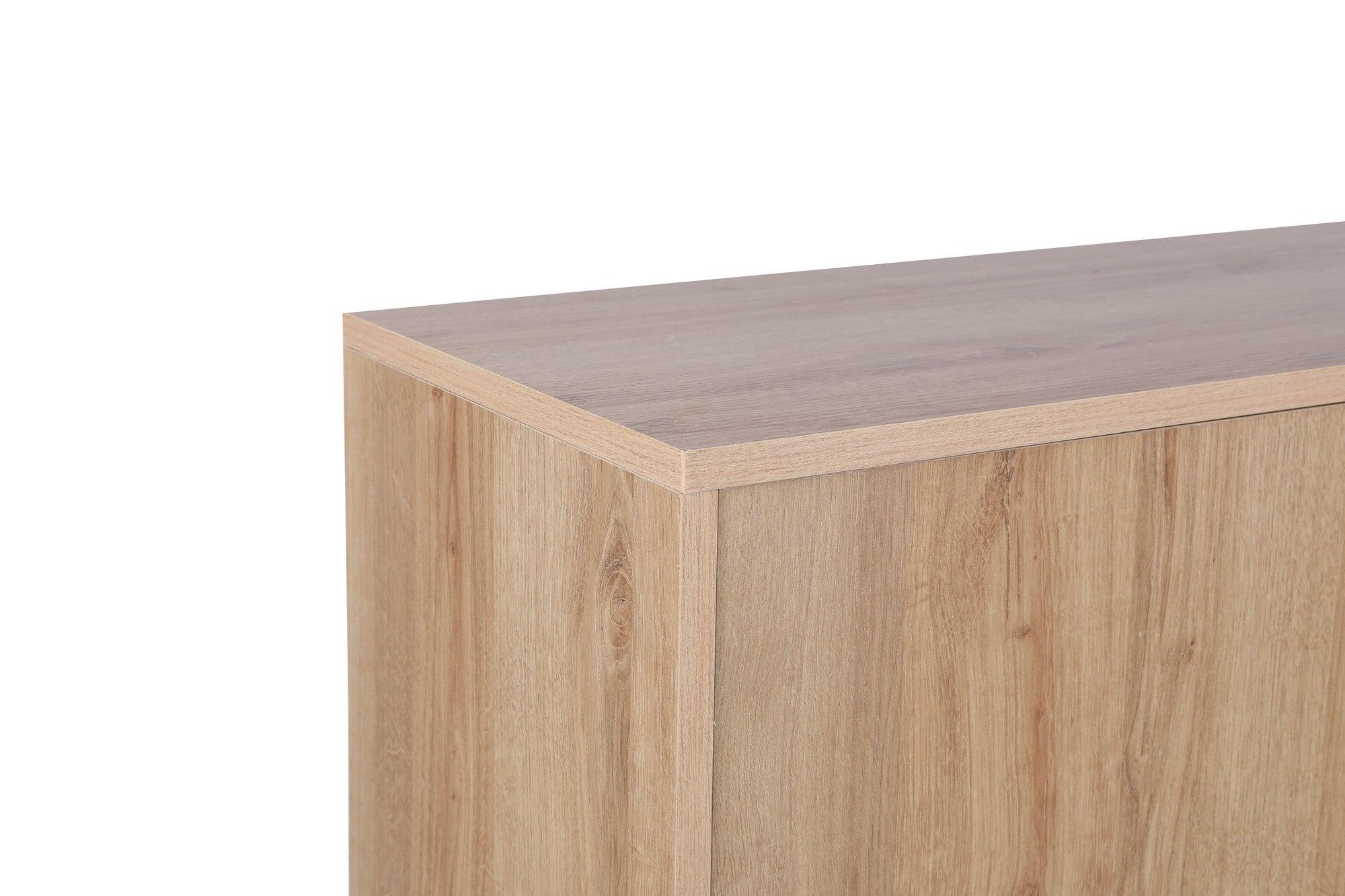 Armário Multiusos – 90 cm x 35 cm x 113 cm – Carvalho e Preto – Painéis de partículas revestidos a melamina