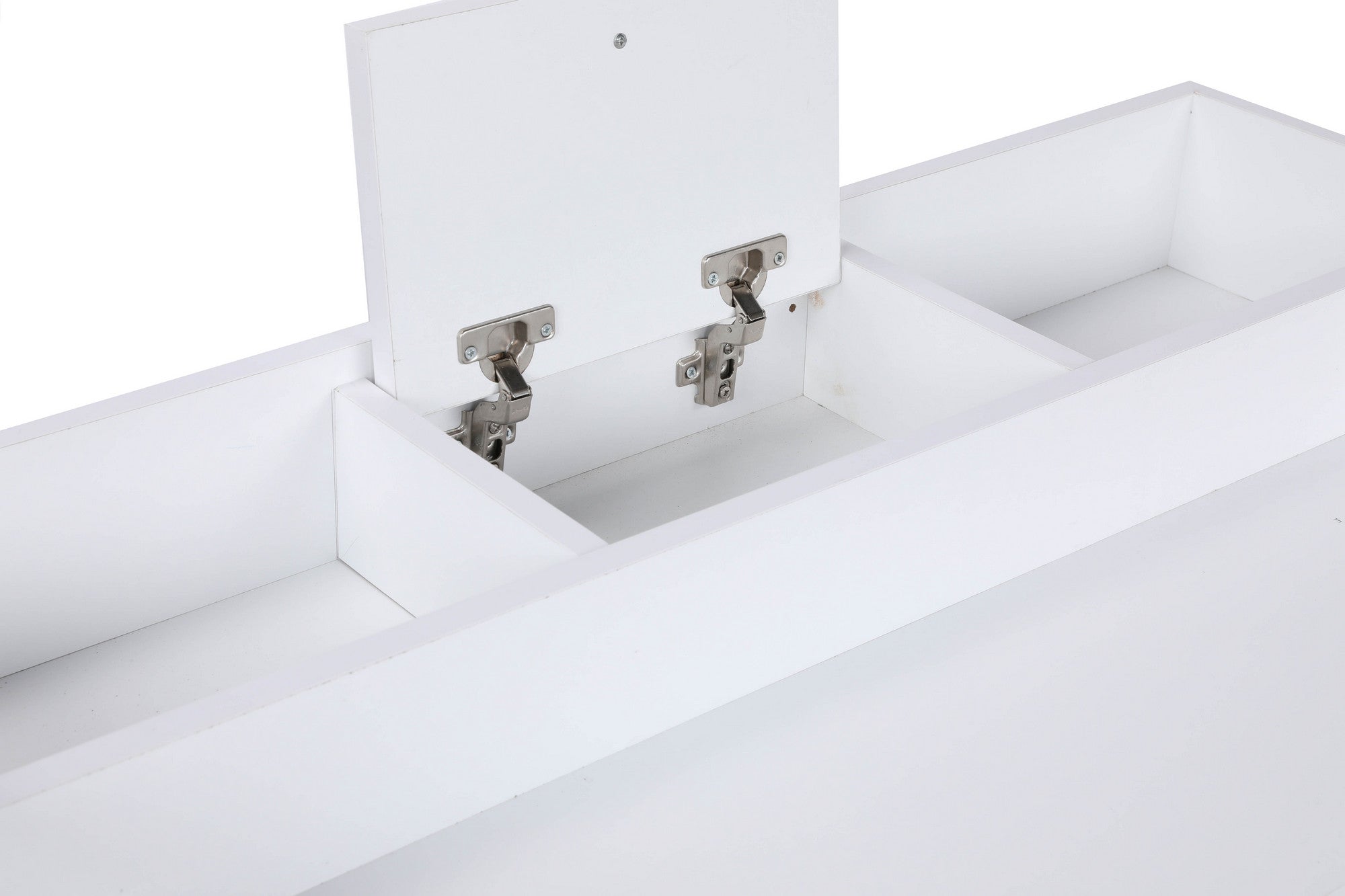 Toucador – 100cm x 50cm x 89cm – Branco – Painel de Partículas