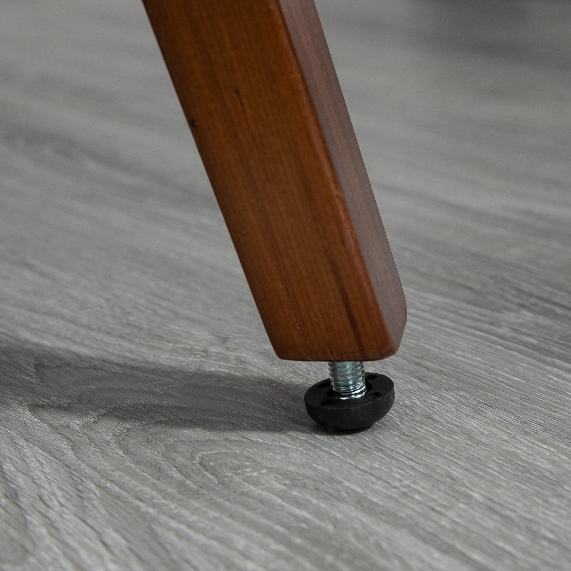 Conjunto de 2 Cadeiras de Sala de Jantar – 47,5x55x85cm – Cinza – Couro PU e Madeira de Choupo