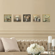 Pinturas Decorativas em MDF – 15 x 15 cm – Branco, Creme e Cinza – 100% MDF