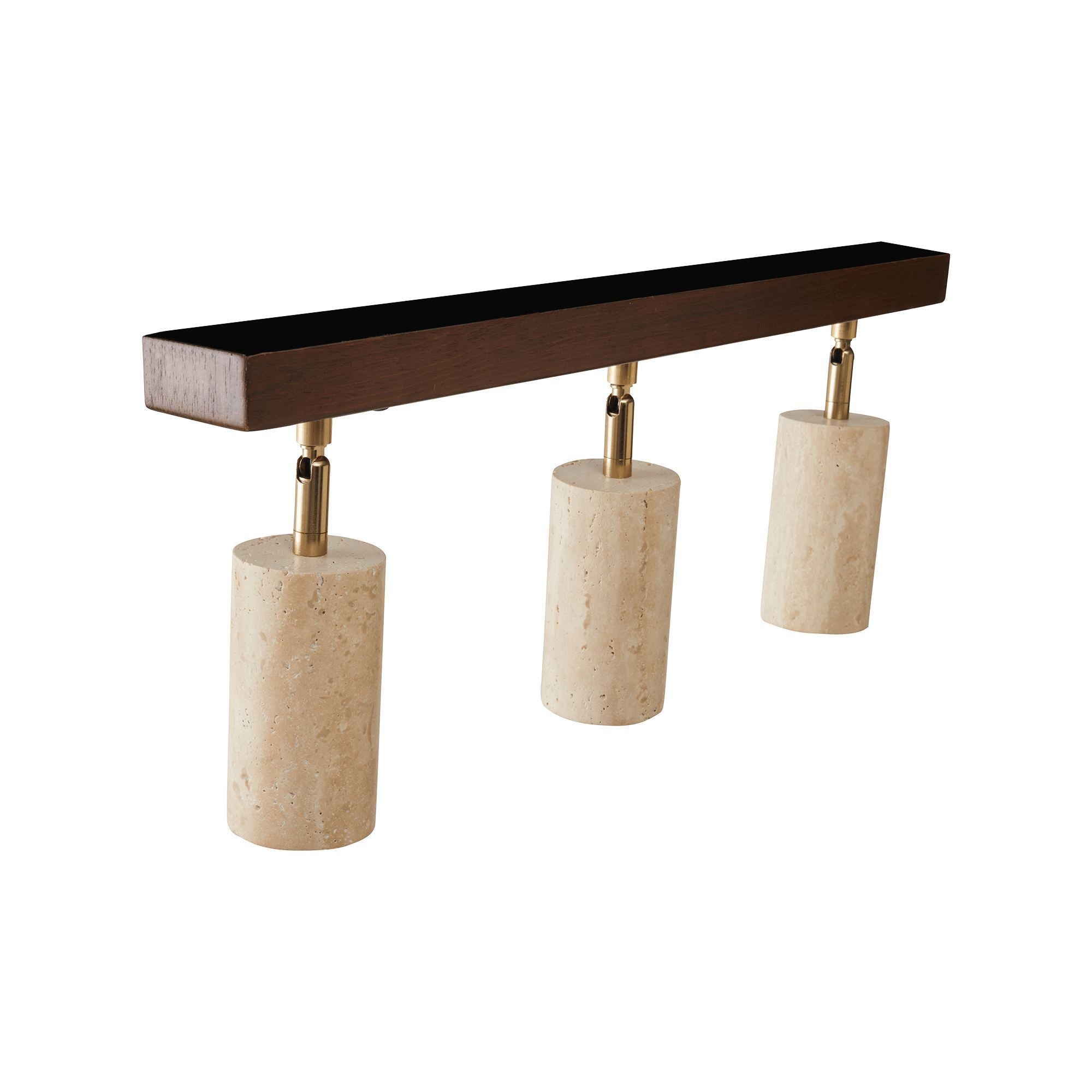 Candeeiro de Teto – 22 cm – Bege e Noz – Folha de Madeira e Metal