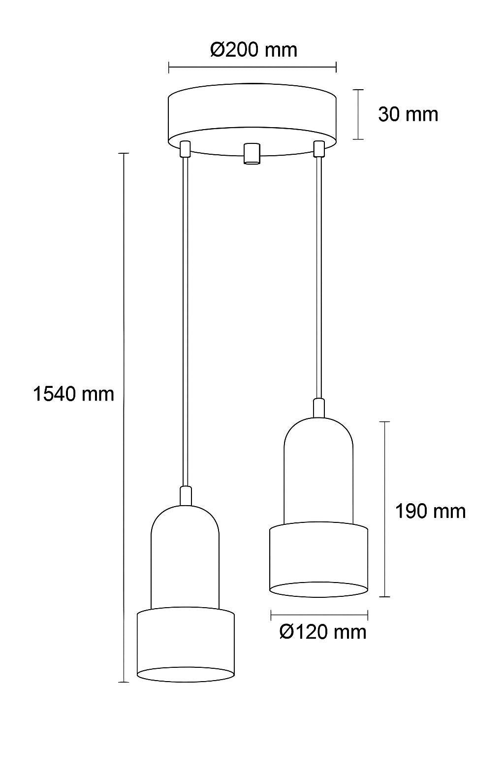 Candeeiro de Teto – 24 - 154 cm – Bege e Carvalho – Folha de Madeira e Metal