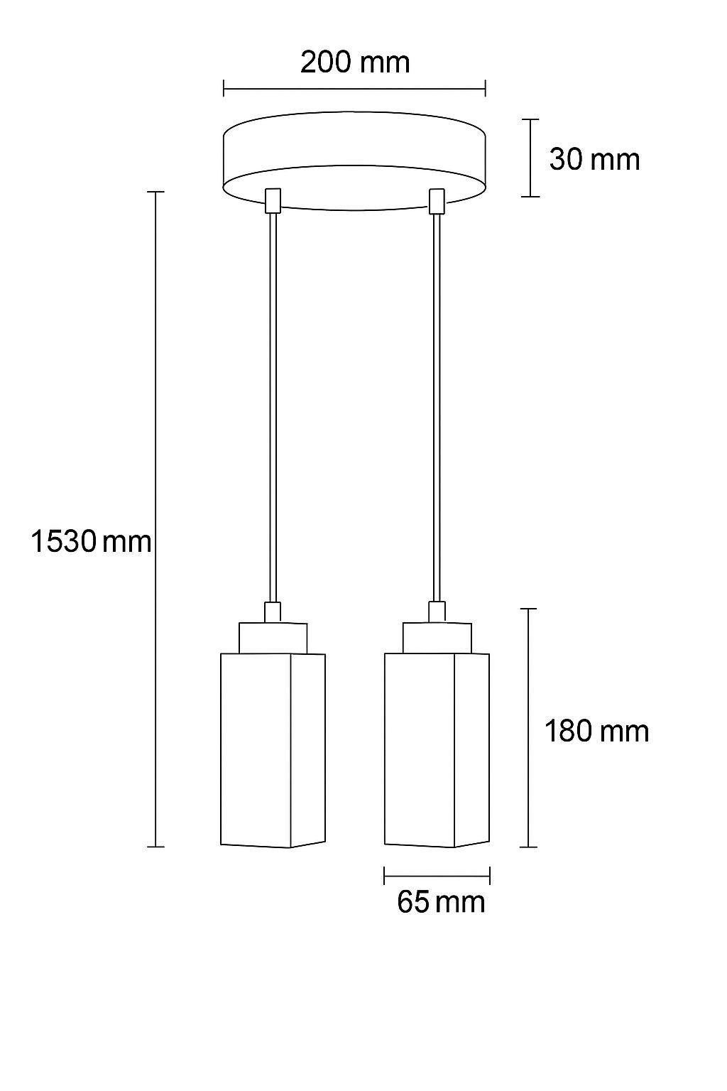 Candeeiro de Teto – 23-153 cm – Bege e Noz – Metal e Folheado de Madeira