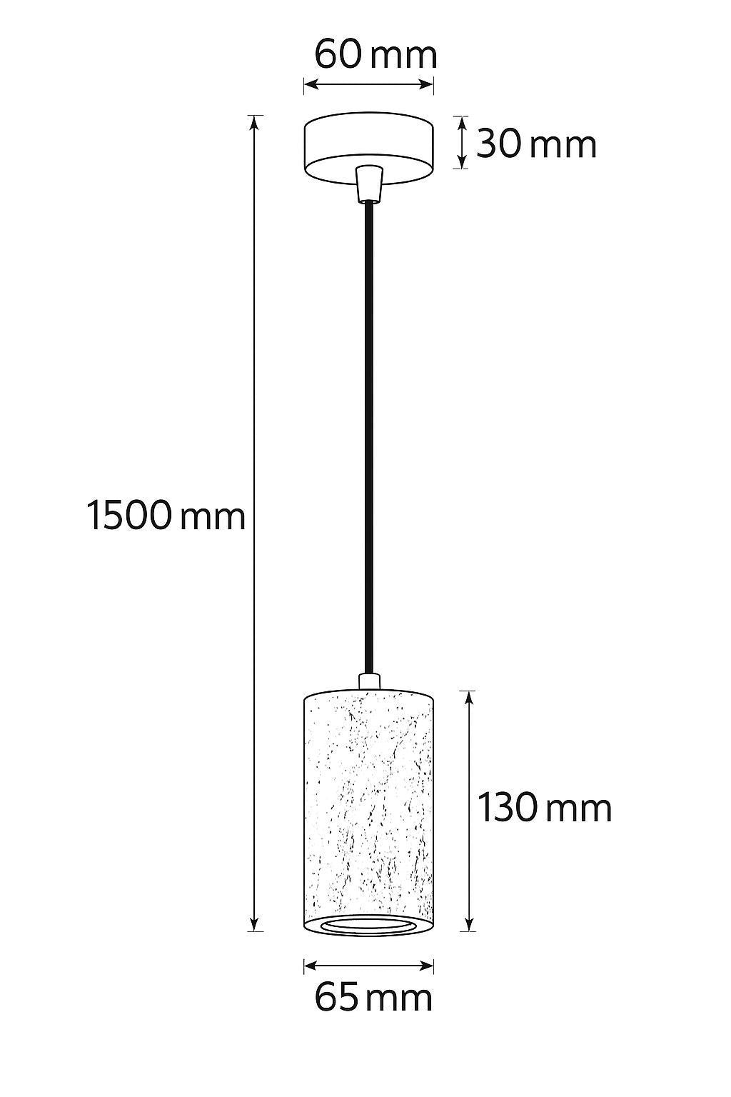 Candeeiro de Teto – Altura ajustável 16-150 cm – Bege – Metal com Mármore Ônix