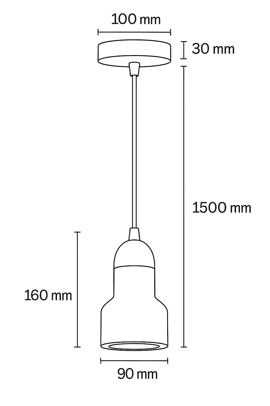 Candeeiro de Teto – 20-150 cm – Bege e Carvalho – Madeira