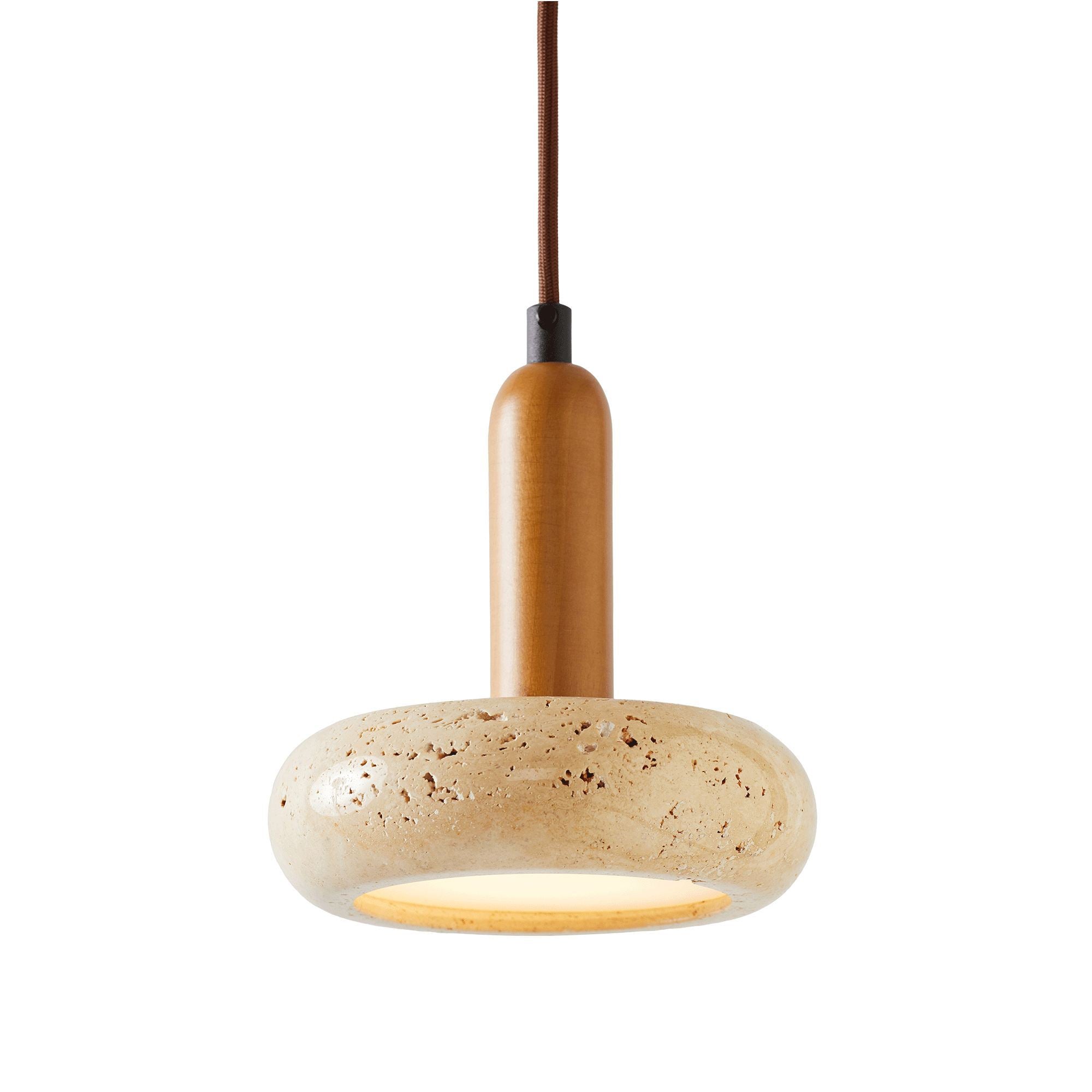 Candeeiro de Teto – 22-152 cm – Bege – Madeira