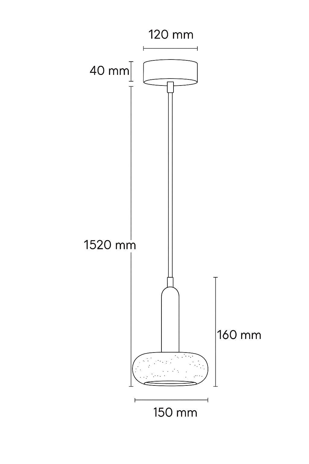 Candeeiro de Teto – 22-152 cm – Bege – Madeira