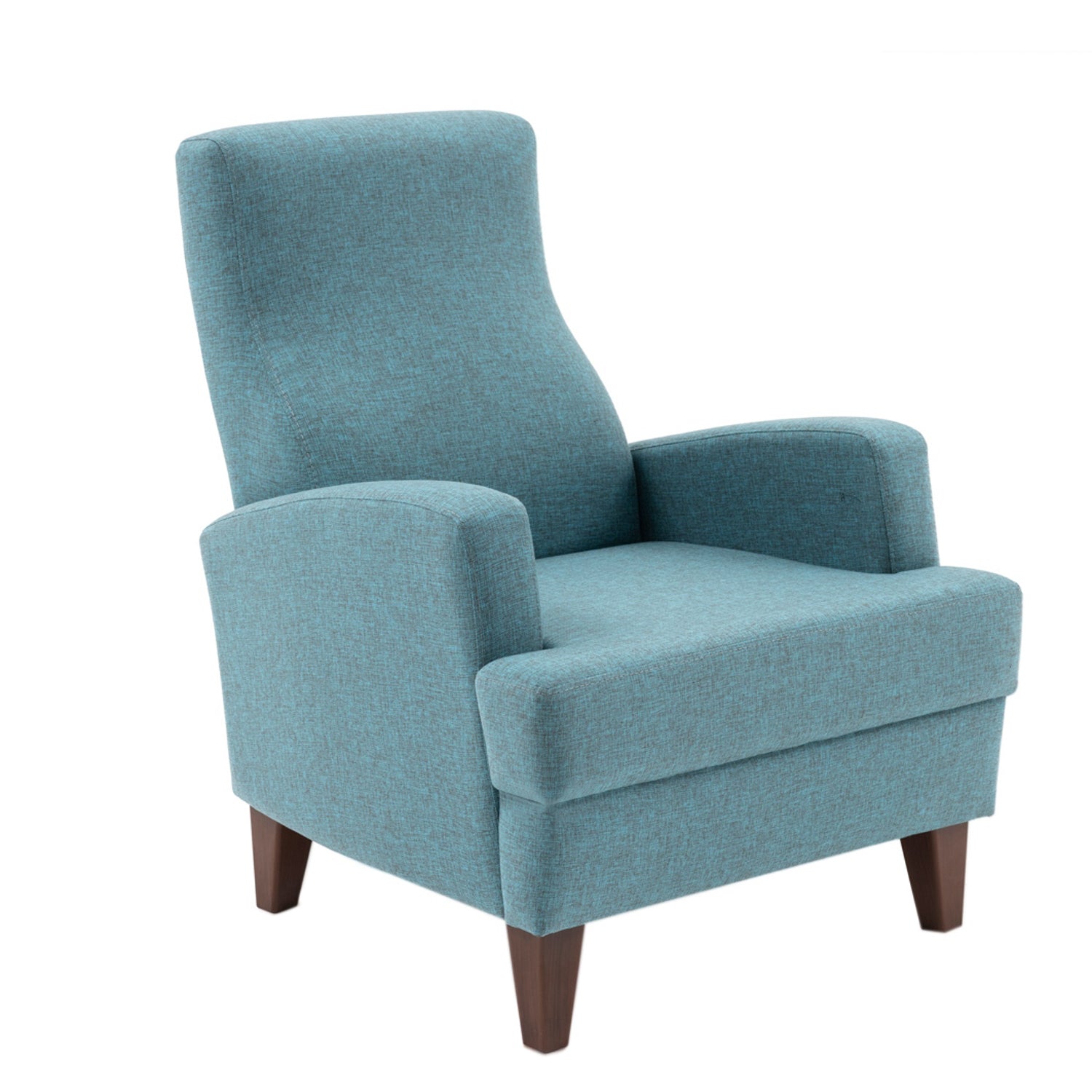 Poltrona Elegante – 76 cm L x 91 cm A x 87 cm P – Turquesa – 100% Poliéster