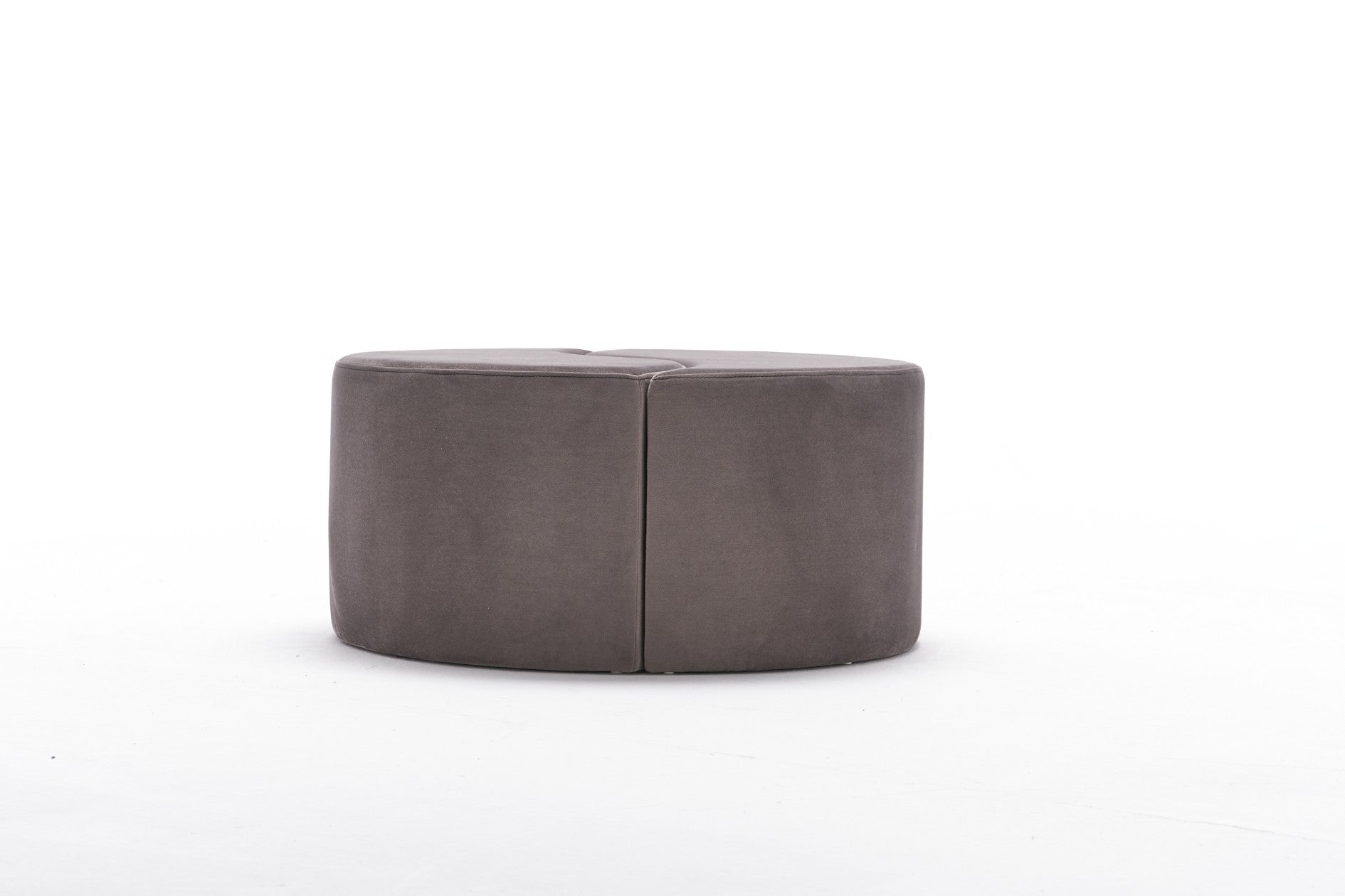 Elegante pufe de veludo de vison, 80 x 40 x 80 cm | 100% poliéster, estrutura de madeira resistente | Design moderno para hotéis e espaços de entretenimento