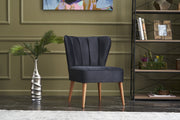 Poltrona moderna – 65x65x80 cm – antracite – madeira de faia