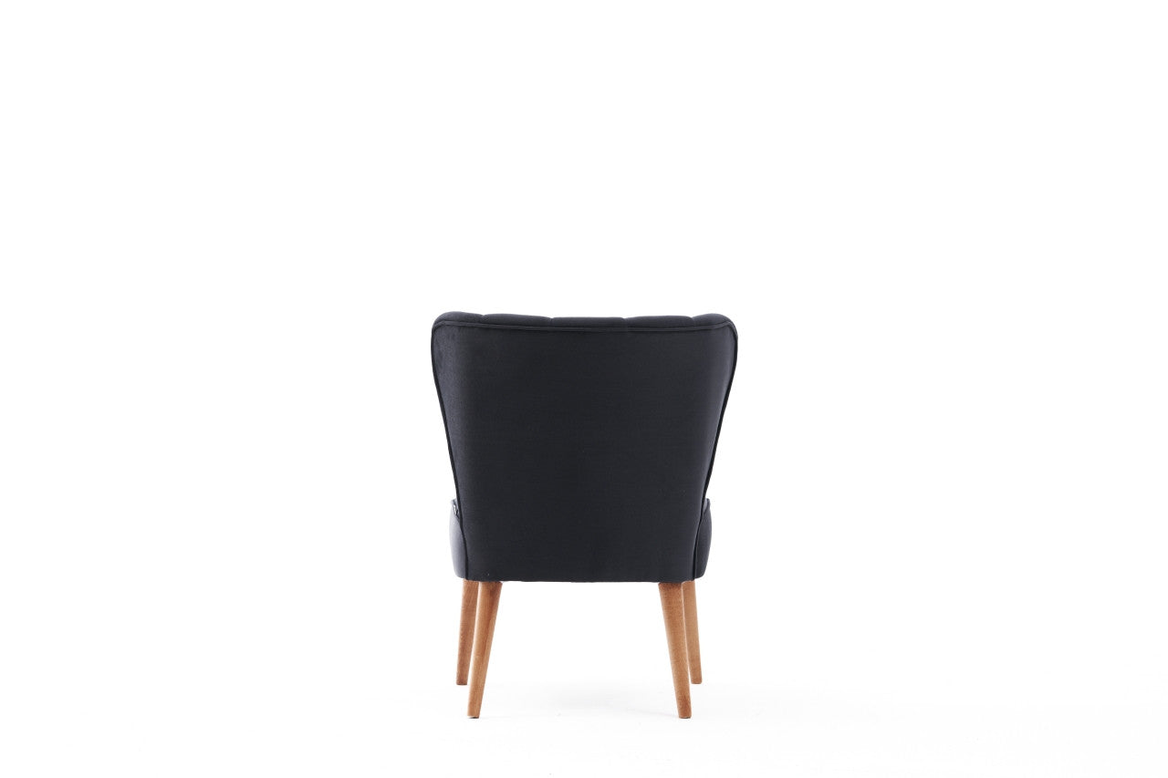 Poltrona moderna – 65x65x80 cm – antracite – madeira de faia