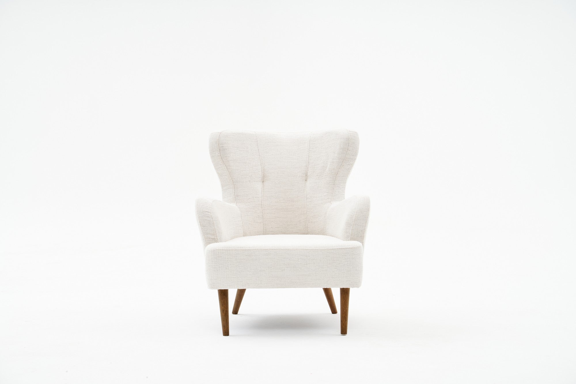 Poltrona Elegante – 73 x 87 x 80 cm – Creme – Chenille