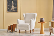 Poltrona Elegante – 77 x 98 x 80 cm – Creme – Chenille