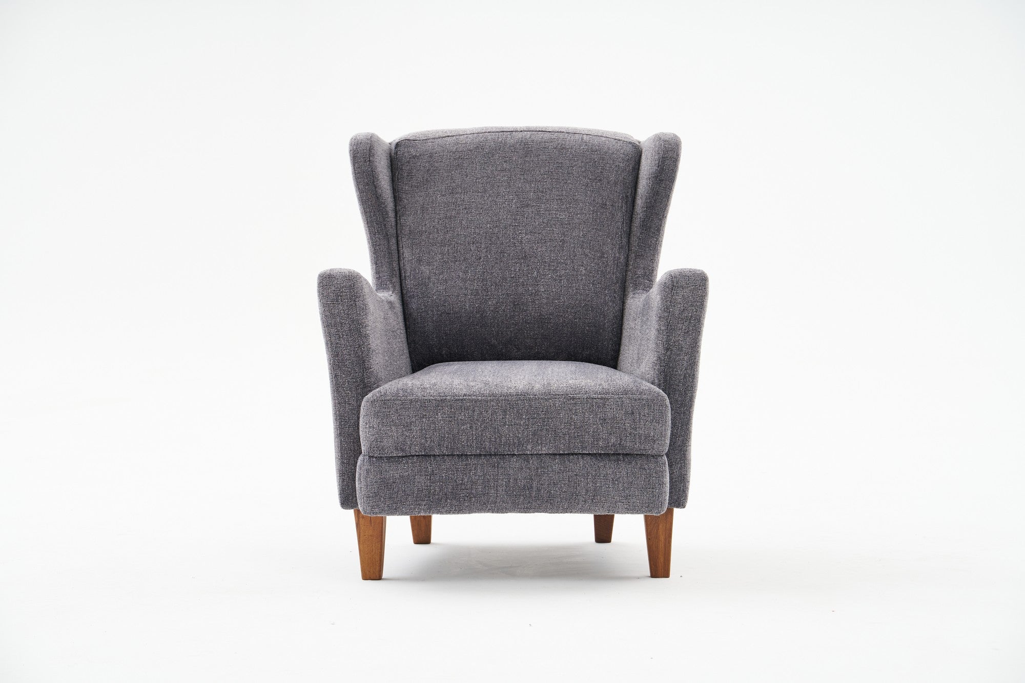 Poltrona Elegante – 77x98x80 cm – Cinza – Chenille