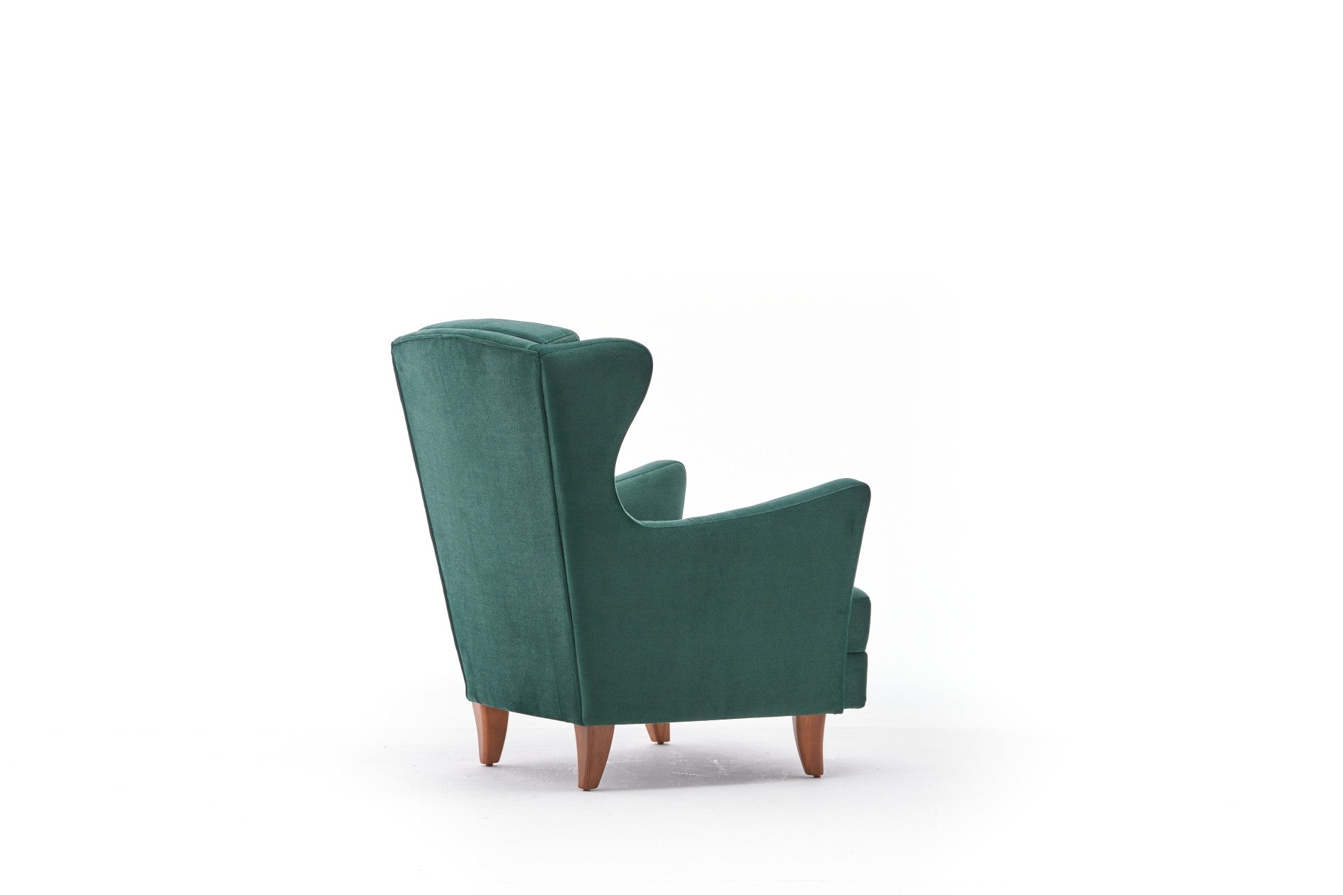 Poltrona Elegante – 77x98x80 cm – Verde – Madeira de Faia e Veludo 100% Poliéster