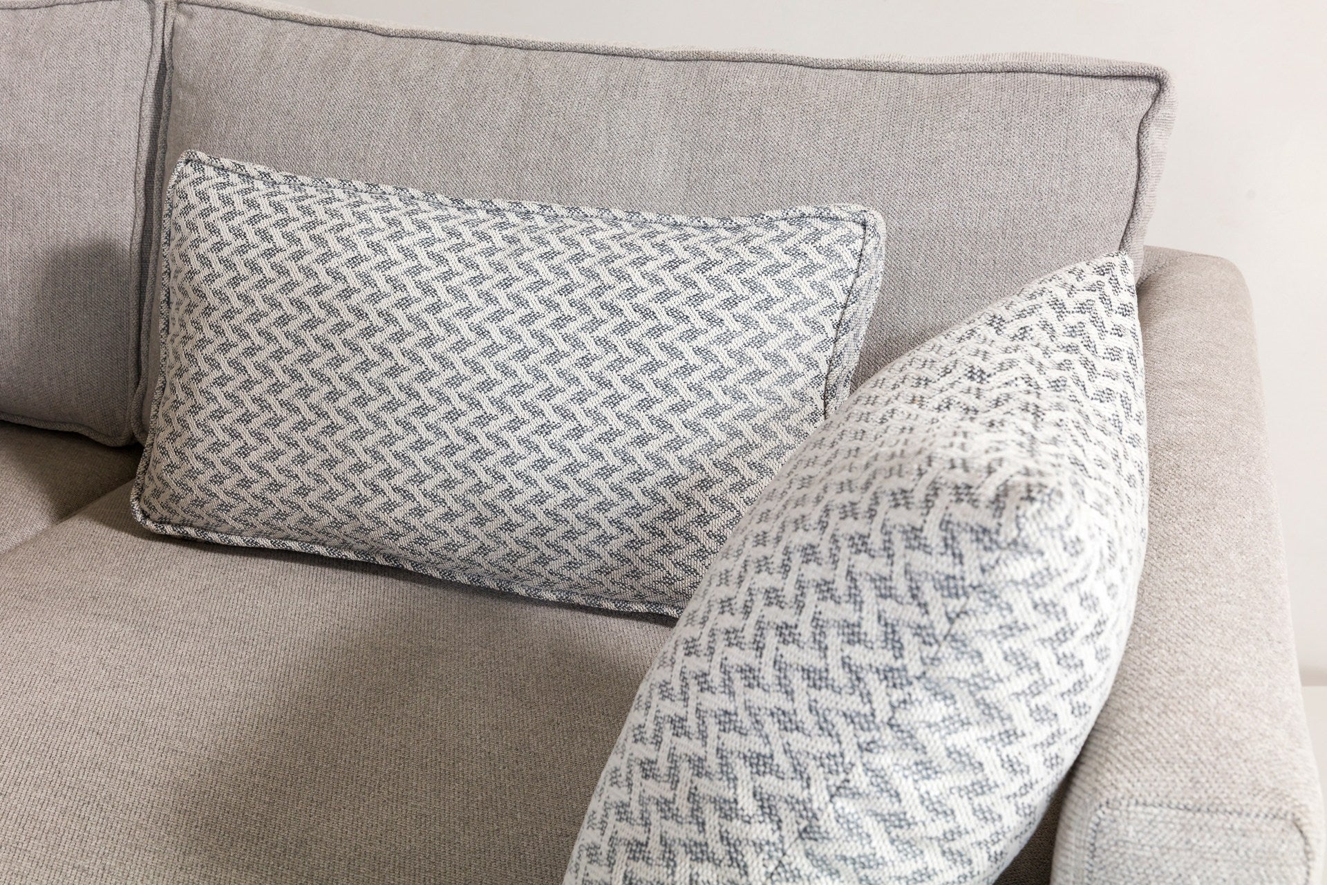 Sofá-cama de canto cinza elegante, estrutura de madeira de faia, 285 cm | Tecido chenille 100% poliéster | Espuma DNS 30 confortável, perfeito para espaços modernos