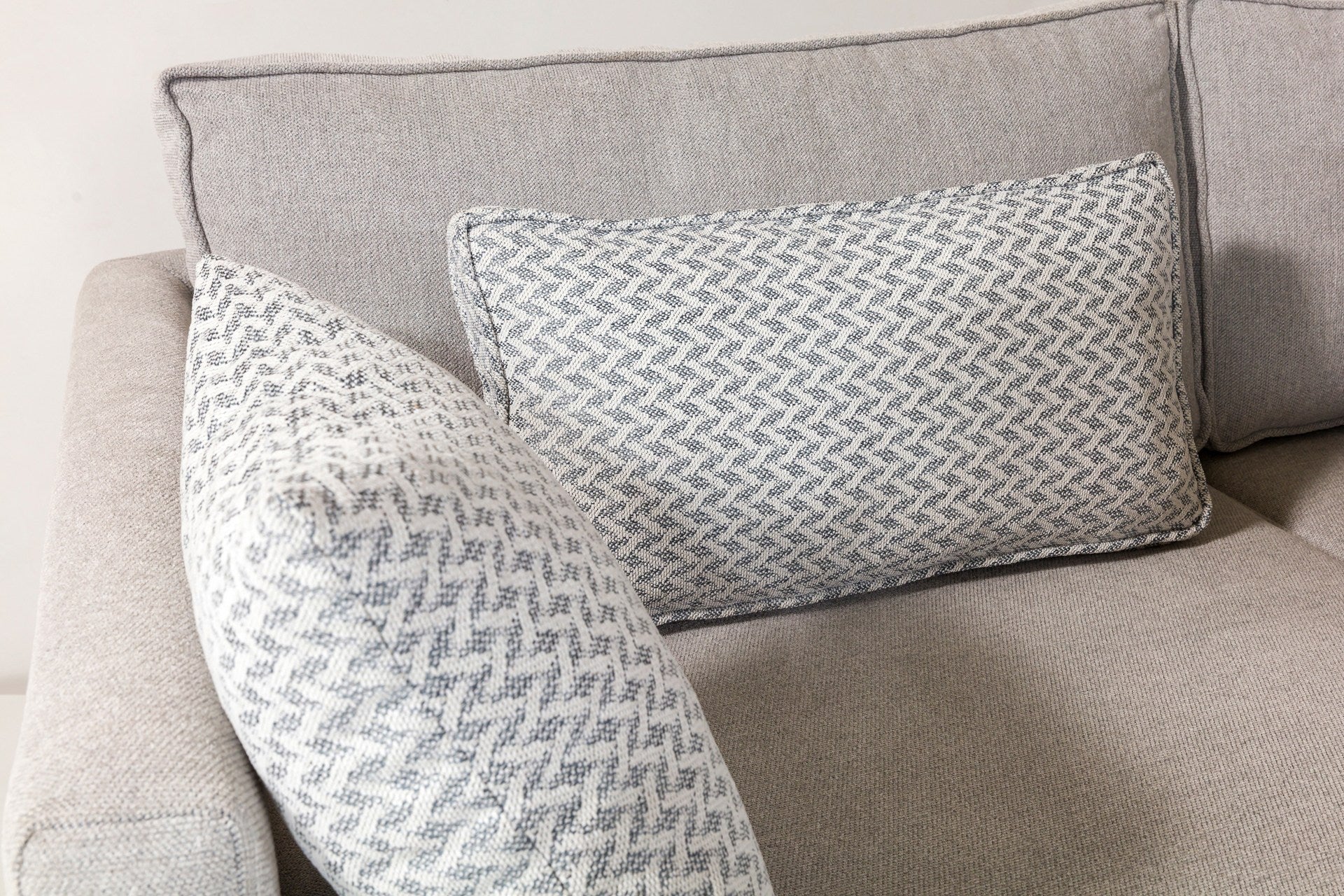 Sofá-cama de canto cinza elegante, estrutura de madeira de faia, 285 cm | Tecido chenille 100% poliéster | Espuma DNS 30 confortável, perfeito para espaços modernos