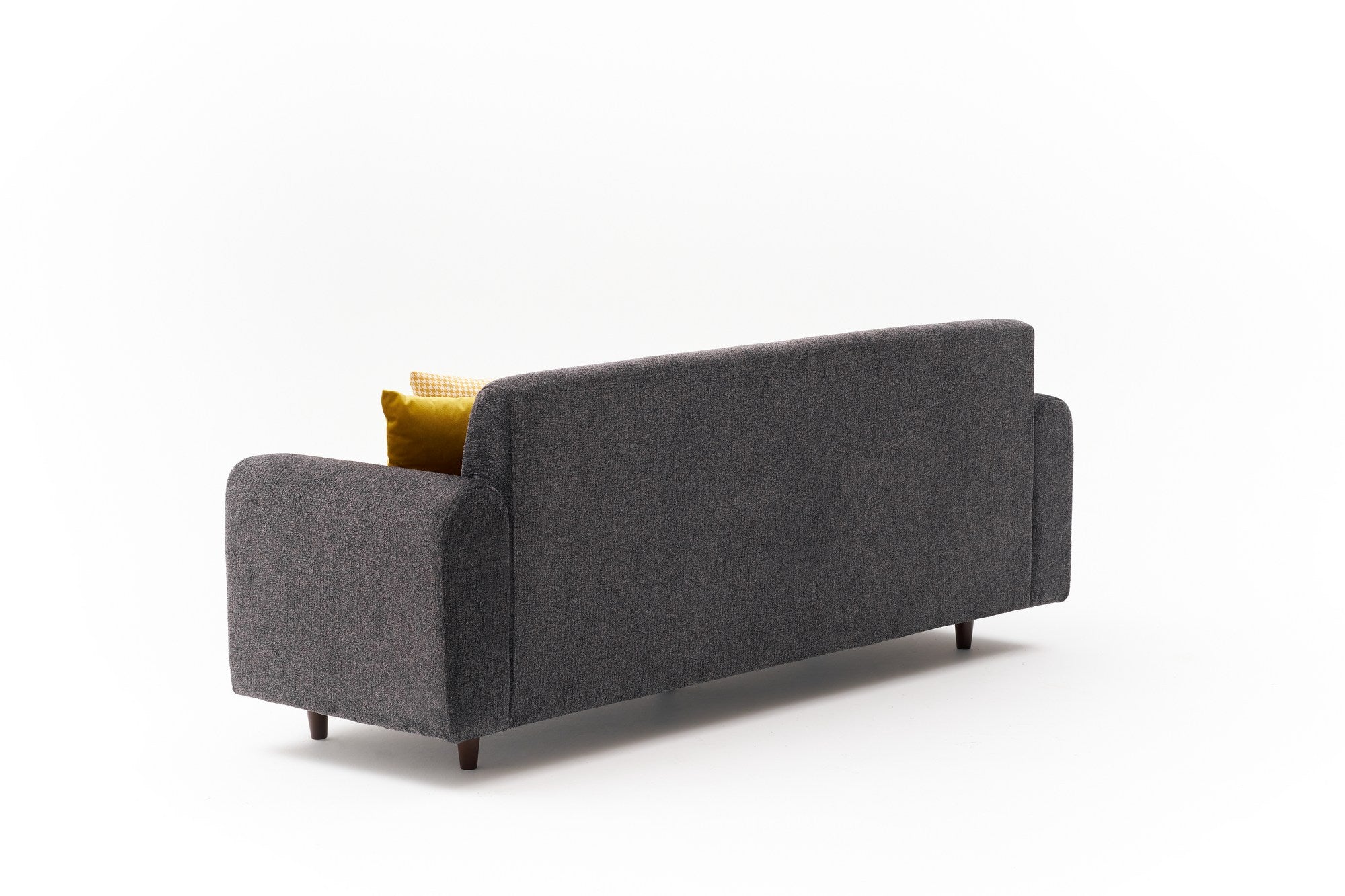 Sofá elegante de 3 lugares, antracite, 220 x 87 x 70 cm | Estrutura de abeto durável, 100% poliéster chenille, espuma 28 DNS | Perfeito para salas de estar modernas