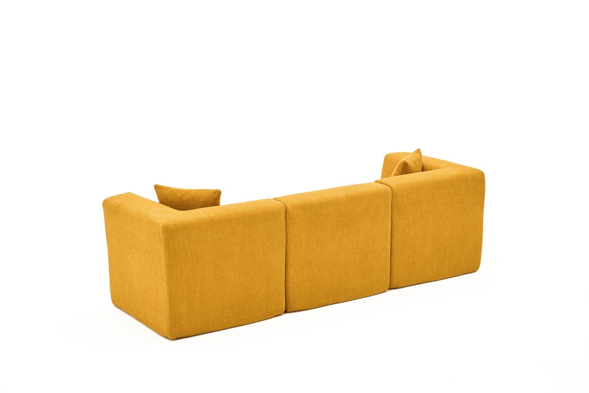 Sofá de 3 Lugares Raks – Laranja – 245x70x85 cm | Tribo Home