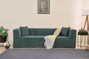 Sofá de 3 Lugares Raks – Verde – 245x70x85 cm | Tribo Home