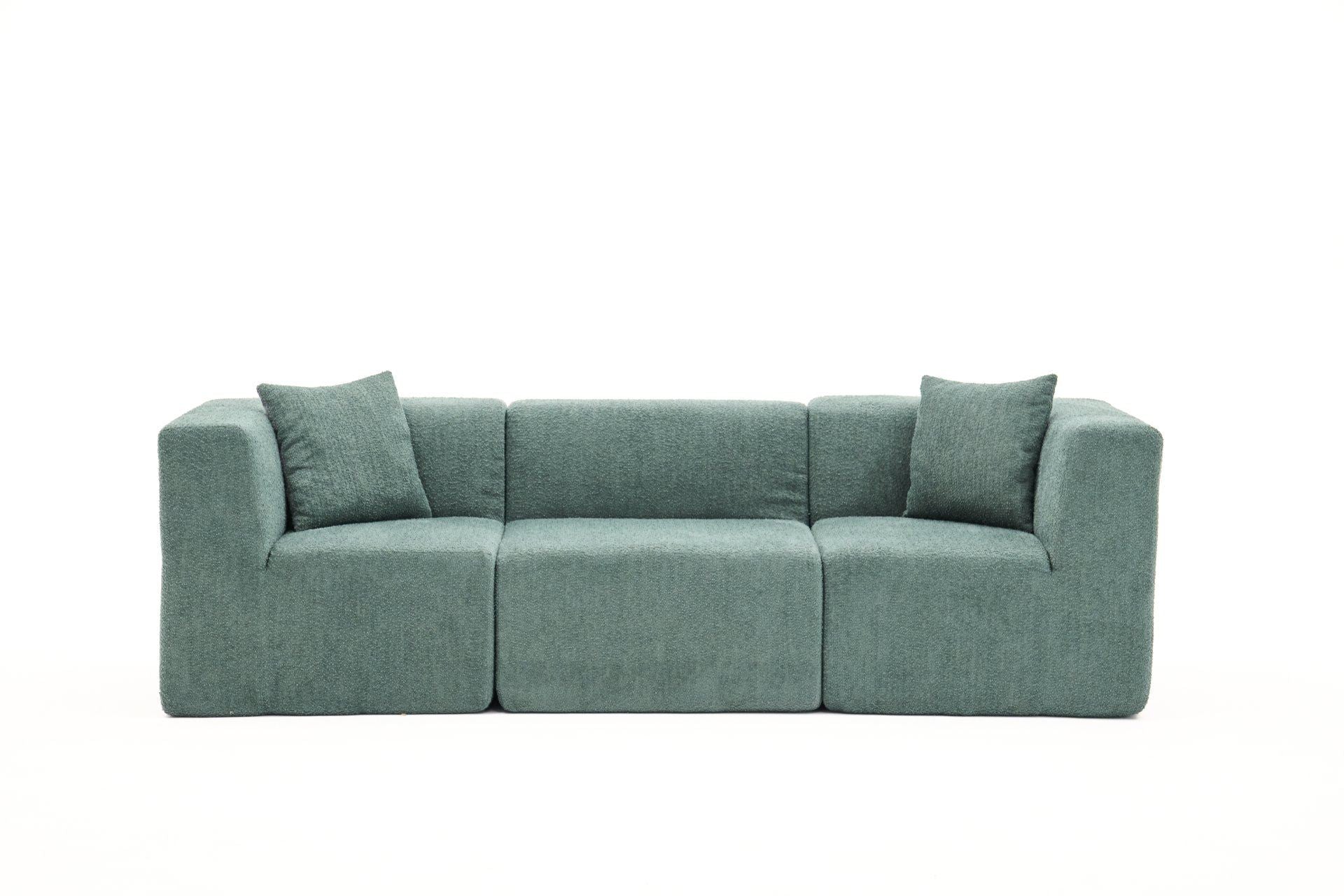 Sofá de 3 Lugares Raks – Verde – 245x70x85 cm | Tribo Home