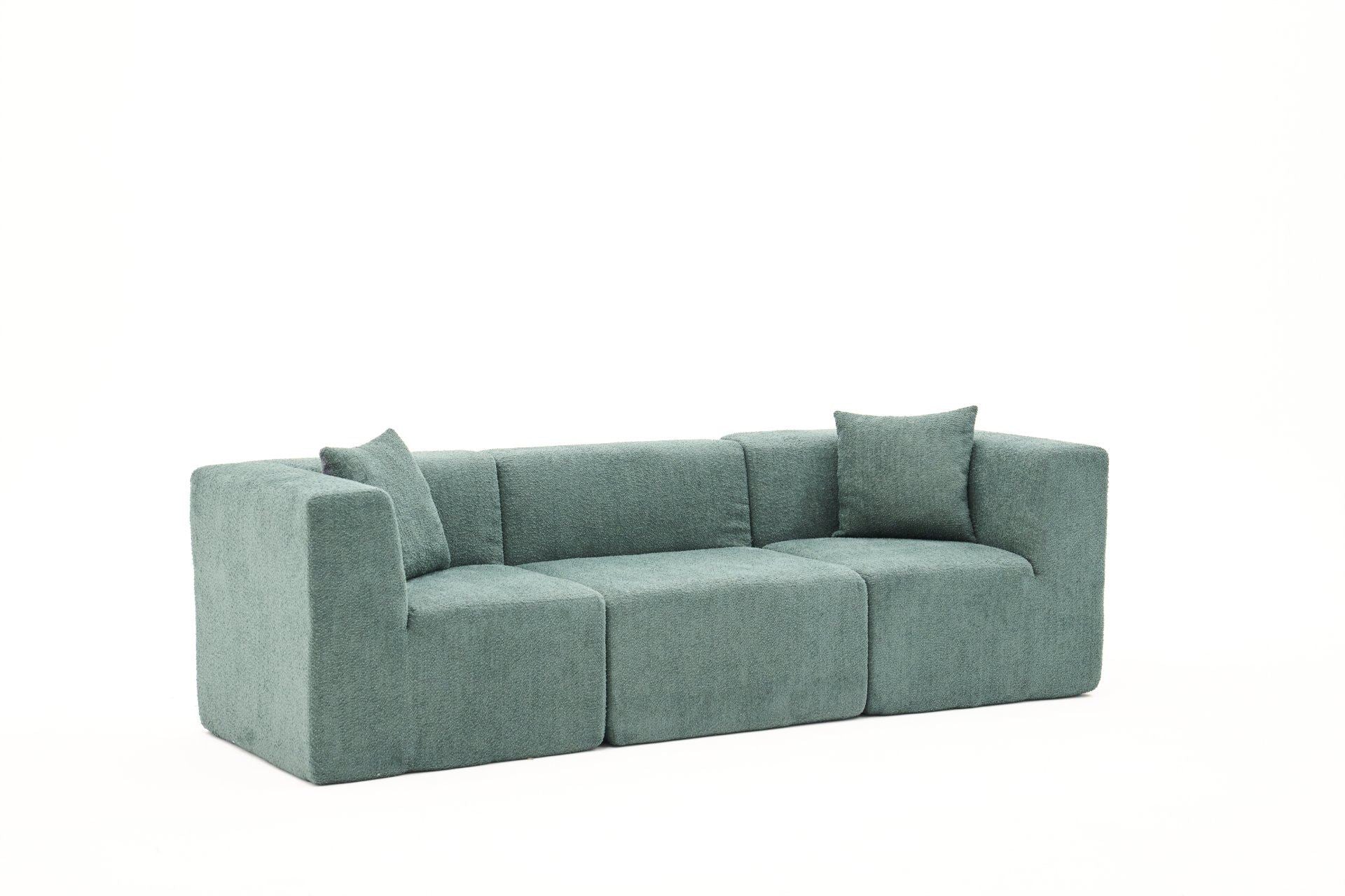 Sofá de 3 Lugares Raks – Verde – 245x70x85 cm | Tribo Home